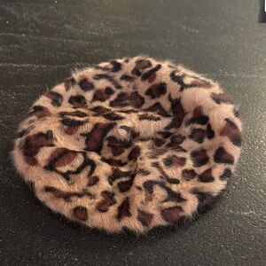 NWOT Leopard Print Beret